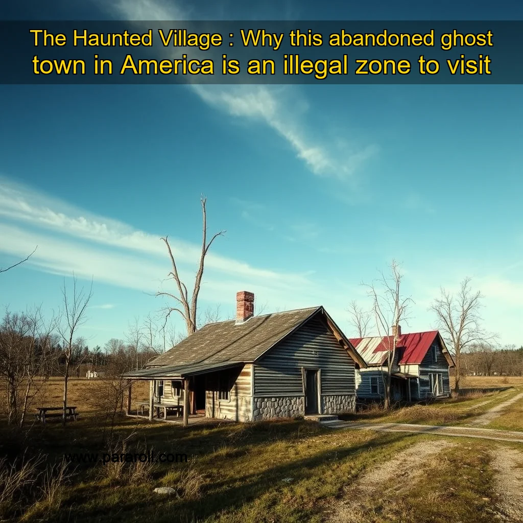Read more about the article The Haunted Village : Why this abandoned ghost town in America is an illegal zone to visit
