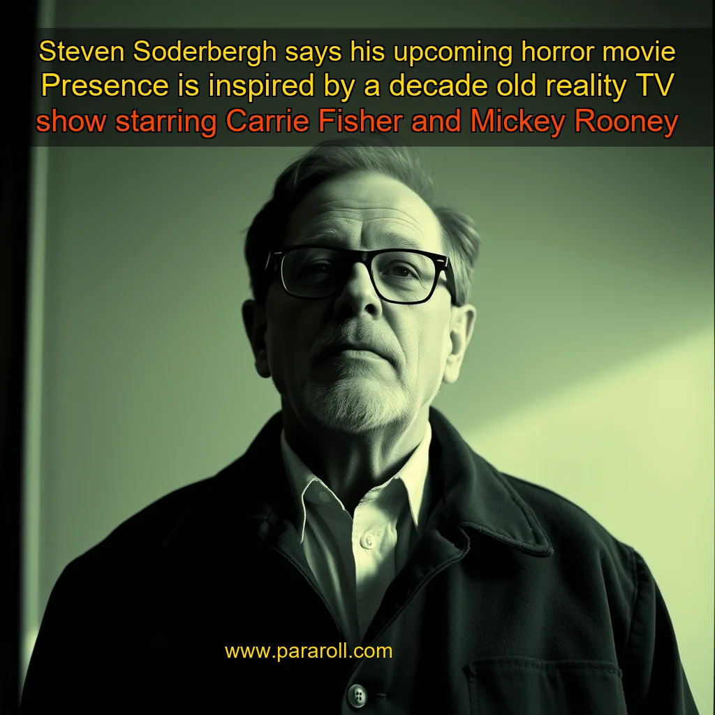 Read more about the article Steven Soderbergh says his upcoming horror movie Presence is inspired by a decade  old reality TV show starring Carrie Fisher and Mickey Rooney