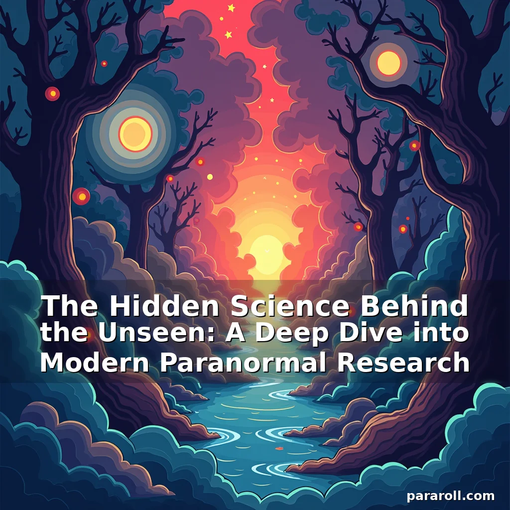 Read more about the article The Hidden Science Behind the Unseen: A Deep Dive into Modern Paranormal Research
