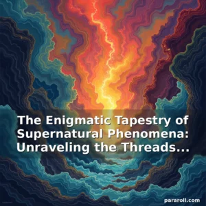 Read more about the article The Enigmatic Tapestry of Supernatural Phenomena: Unraveling the Threads Beyond the Known
