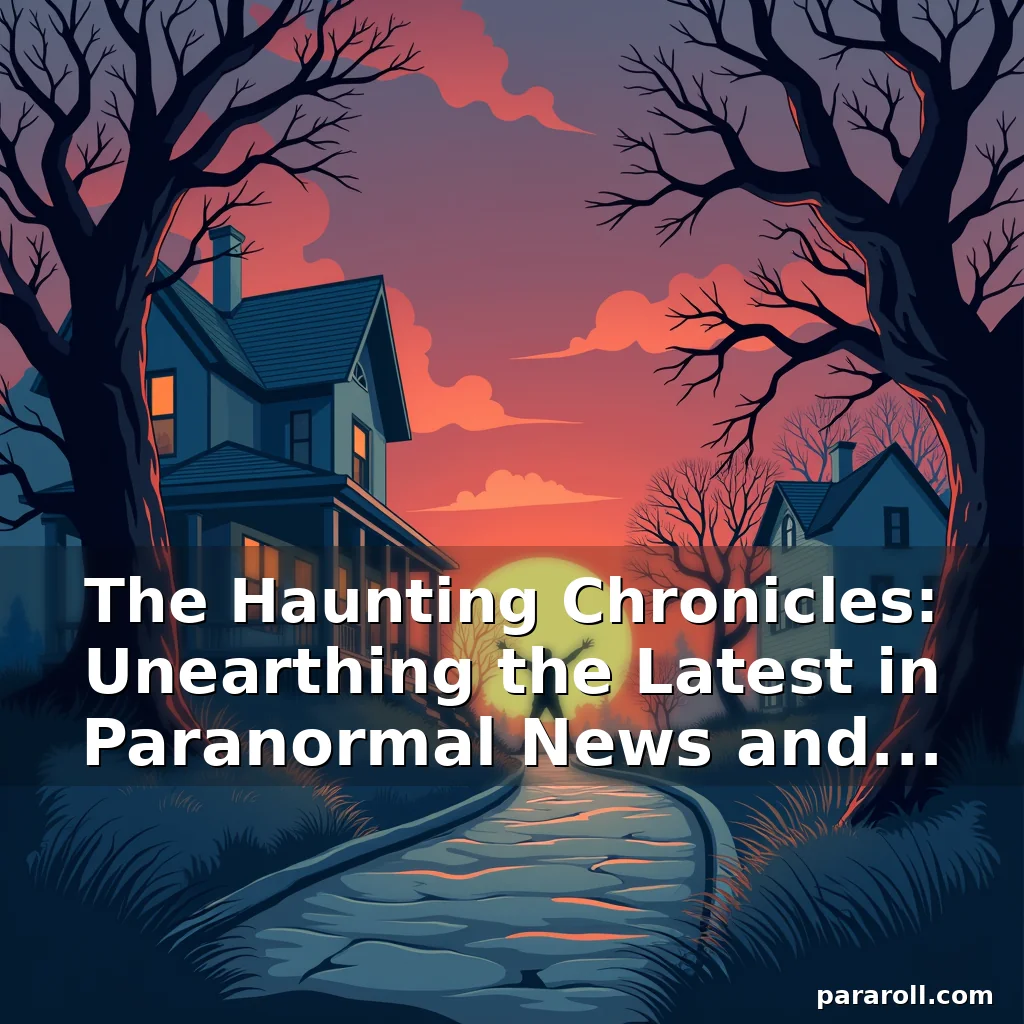 Read more about the article The Haunting Chronicles: Unearthing the Latest in Paranormal News and Phenomena