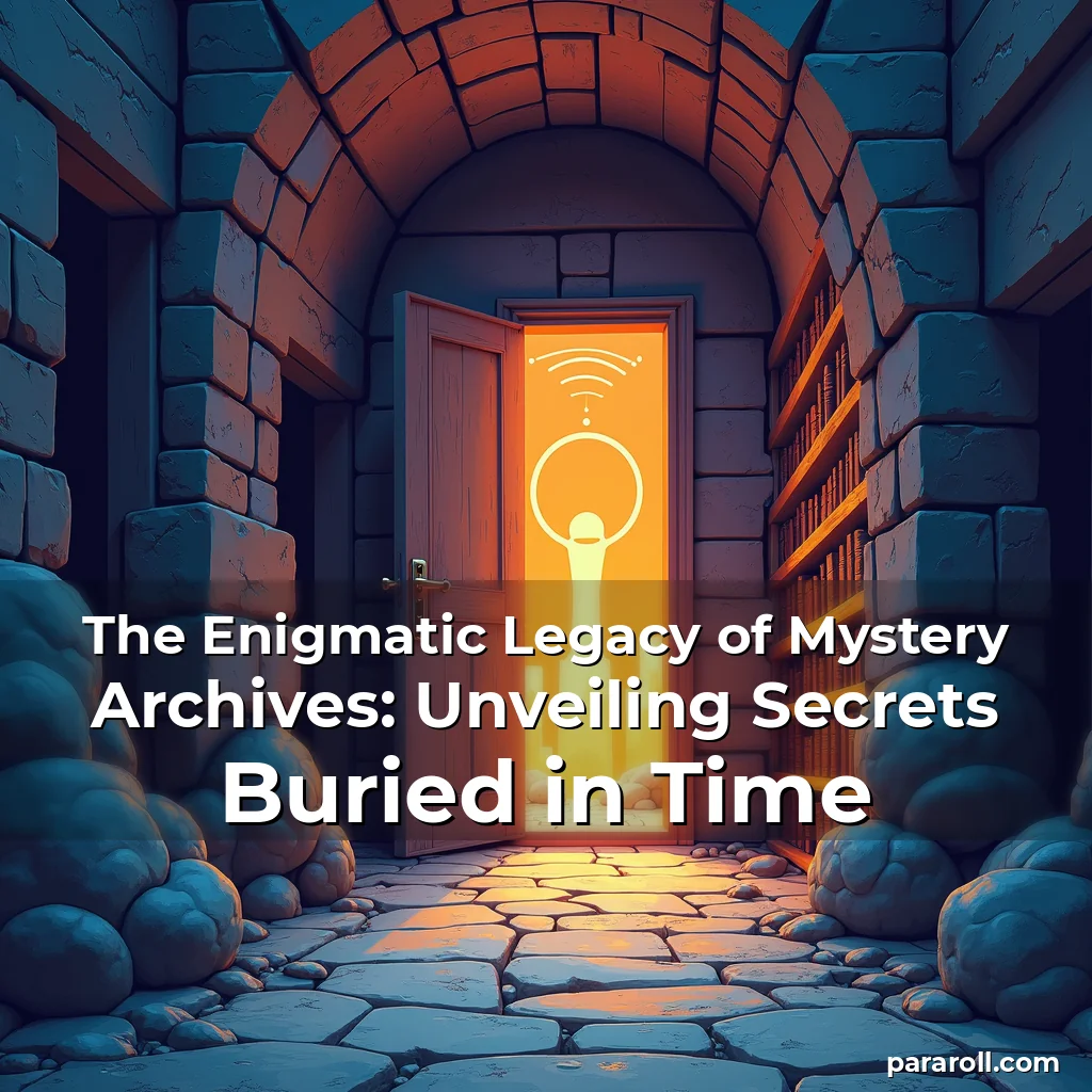 Read more about the article The Enigmatic Legacy of Mystery Archives: Unveiling Secrets Buried in Time