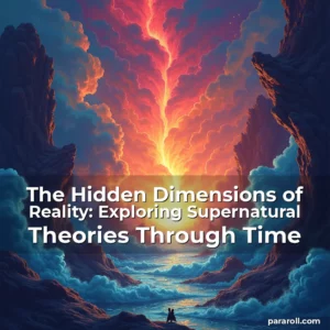 Artistic representation for The Hidden Dimensions of Reality: Exploring Supernatural Theories Through Time