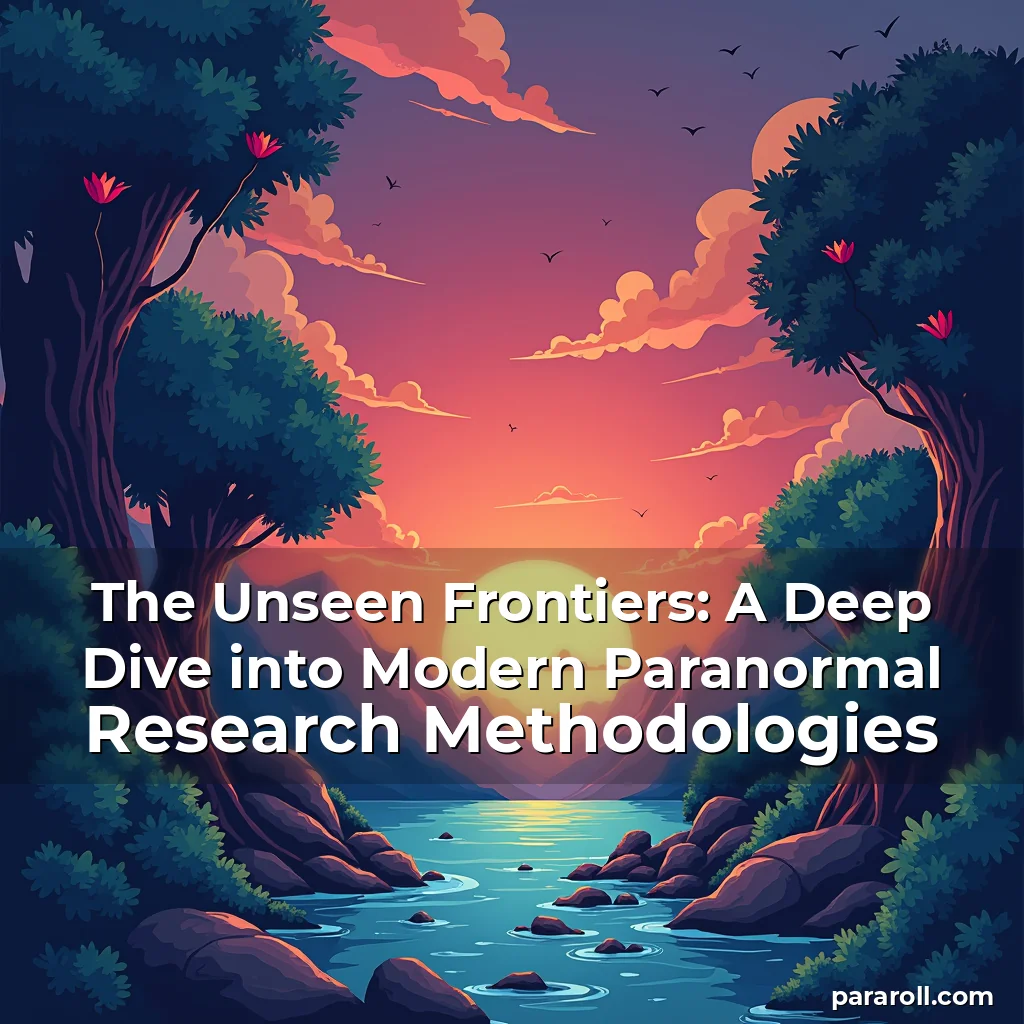Read more about the article The Unseen Frontiers: A Deep Dive into Modern Paranormal Research Methodologies