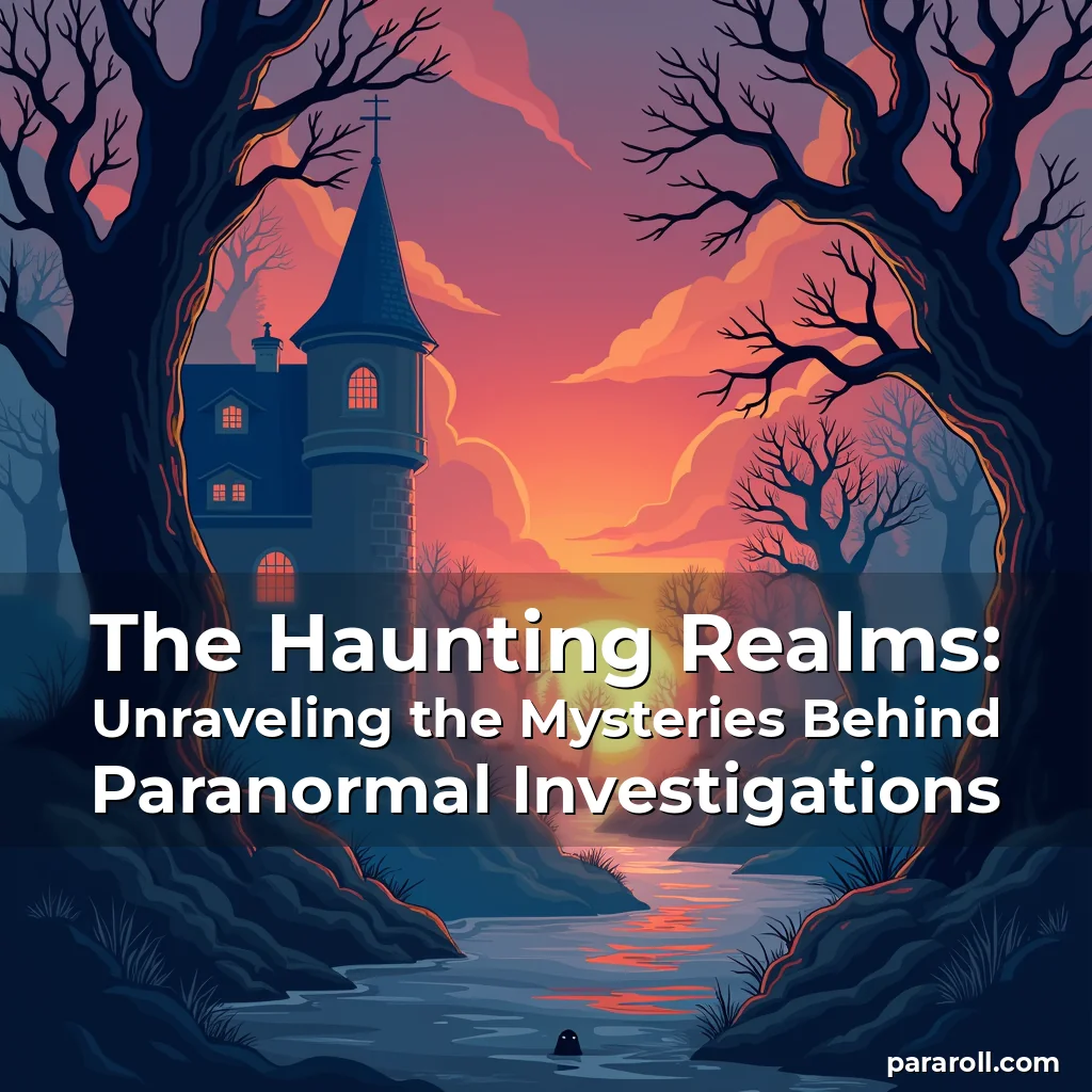 Read more about the article The Haunting Realms: Unraveling the Mysteries Behind Paranormal Investigations