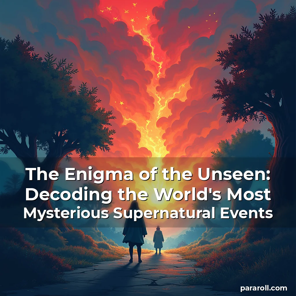 Read more about the article The Enigma of the Unseen: Decoding the World’s Most Mysterious Supernatural Events